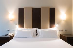 Postel nebo postele na pokoji v ubytování Hotel Ciudad de Valladolid
