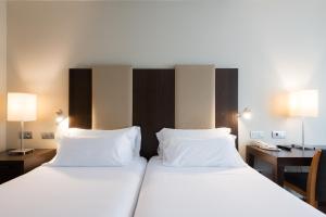 Postel nebo postele na pokoji v ubytování Hotel Ciudad de Valladolid
