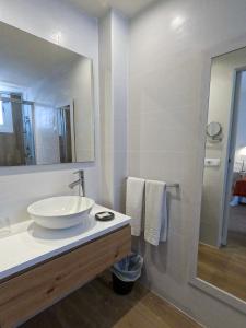 Koupelna v ubytování Hostal Jakiton