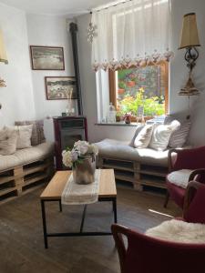 Posezení v ubytování Albergo Aprica Garni
