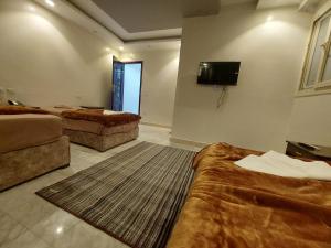 Televiisor ja/või meelelahutuskeskus majutusasutuses فندق كايرو زد-cairo zed hotel