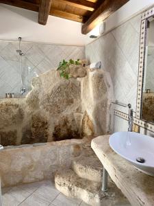 Koupelna v ubytování Resort Fonte Vulci