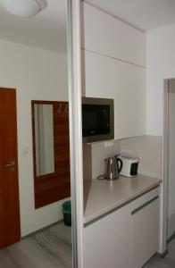Kuchyň nebo kuchyňský kout v ubytování Apartmány - Frymburk My Family