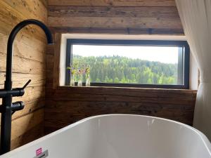 Koupelna v ubytování Kaliba Cabins