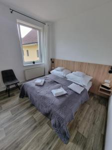 Postel nebo postele na pokoji v ubytování Penzion Brothers U Koňa