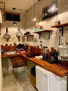 Η κουζίνα ή μικρή κουζίνα στο Casa X'Lapac