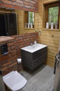 Ένα μπάνιο στο Large Holiday Home Czapiewice