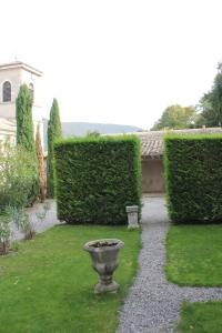 Zahrada ubytování Hôtel de Mirmande