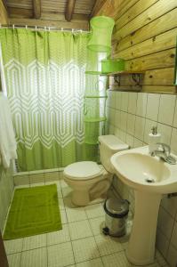 Koupelna v ubytování Las Cabañas Encantadas de Nindirí