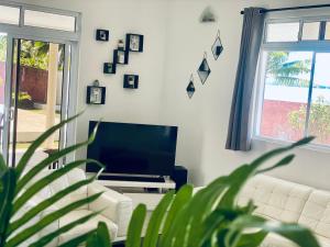 TV a/nebo společenská místnost v ubytování Villa Outuorau