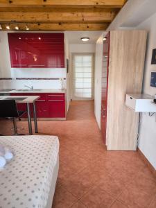 Kuchyň nebo kuchyňský kout v ubytování Apartment Leonarda