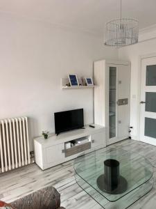 A television and/or entertainment centre at Apartamentos El Conde