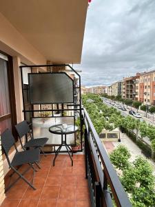 A balcony or terrace at Apartamentos El Conde