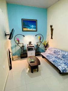 Postel nebo postele na pokoji v ubytování Brand New Descanso del Perezoso