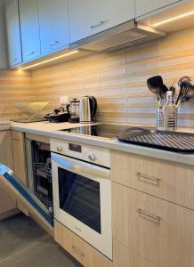 Køkken eller tekøkken på Sellia Cottage