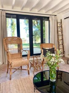 Χώρος καθιστικού στο Maison de campagne 8 personnes, à 1h de Paris