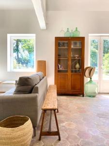 Χώρος καθιστικού στο Maison de campagne 8 personnes, à 1h de Paris