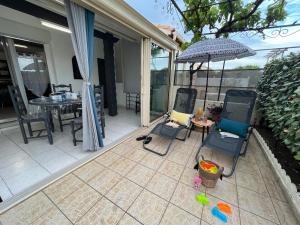 Μπαλκόνι ή βεράντα στο La Casita à la mer de Lili