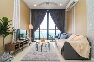 Postel nebo postele na pokoji v ubytování D'Pristine Medini Johor Bahru