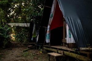 Jardín al aire libre en Eco Hospedaje Ata Ladrilleros