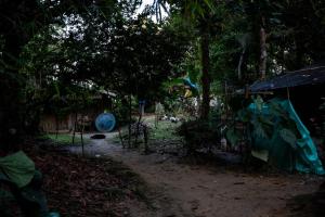 Jardín al aire libre en Eco Hospedaje Ata Ladrilleros