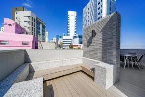 Balkón nebo terasa v ubytování Haeundae The Van Hotel
