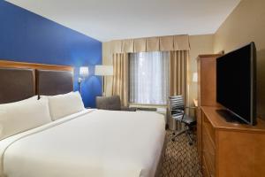 Habitación de hotel con cama y TV de pantalla plana. en Holiday Inn Express New York City Chelsea, an IHG Hotel en Nueva York