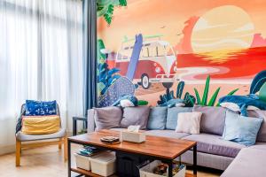 Posezení v ubytování Surf house