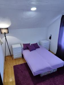 Postel nebo postele na pokoji v ubytování Kursumlijska banja apartman 4+1