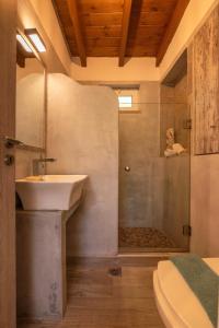 Koupelna v ubytování Vitis Vinifera Tranditional Studio Apartment