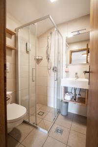 Koupelna v ubytování Hotel Brunnhofer
