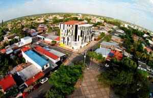 an overhead view of a city with a building at Hotel Punta Arena Spa Boutique in Arauca +129 photos