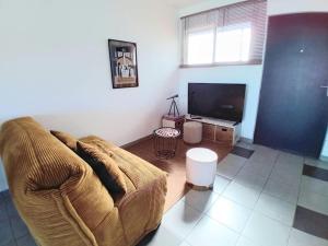 Una televisión o centro de entretenimiento en La longue vue