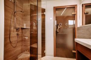 Koupelna v ubytování Hotel Leitner