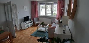 Televízia a/alebo spoločenská miestnosť v ubytovaní Apartamenty Premium 200m. do plaży