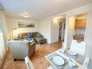 Kuchyň nebo kuchyňský kout v ubytování Ferienhaus Seepferdchen Duhnen + 12 fotografií