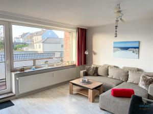 Χώρος καθιστικού στο Haus Elbe Döse Wohnung 9