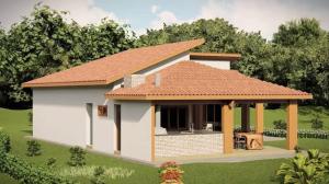 a model of a small house with a roof at Roch in Salvador