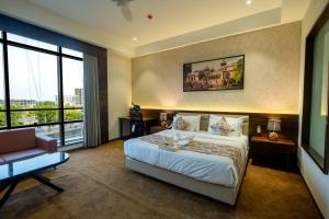 Postel nebo postele na pokoji v ubytování Hotel Mivaante