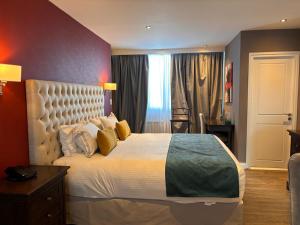 Cama ou camas em um quarto em Alto Andino Hotel