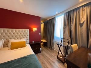 Cama ou camas em um quarto em Alto Andino Hotel