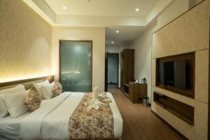 TV a/nebo společenská místnost v ubytování Hotel Mivaante