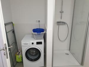 Koupelna v ubytování Ferienwohnung unterhalb der Heidecksburg