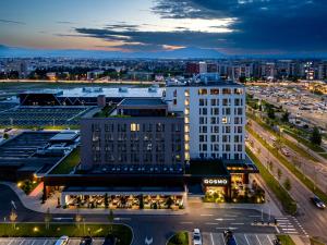 Nespecifikovaný výhled na destinaci Brašov nebo výhled na město při pohledu z hotelu