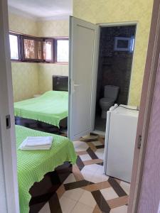 Eldhús eða eldhúskrókur á Hotel Kvadrati