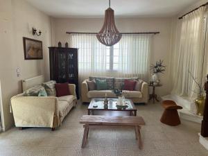 Posezení v ubytování Olive stone Villa