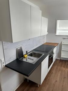 Η κουζίνα ή μικρή κουζίνα στο Ulm City Appartement