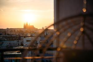 Blick auf den Sonnenuntergang/Sonnenaufgang von der Ferienwohnung aus oder aus der Nähe