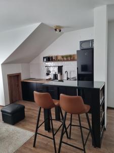 Kuchyň nebo kuchyňský kout v ubytování Apartmani Arilje