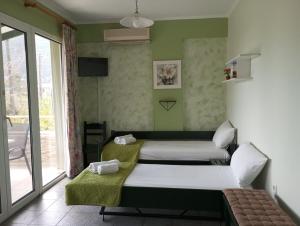 Et opholdsområde på Queen Bay studios